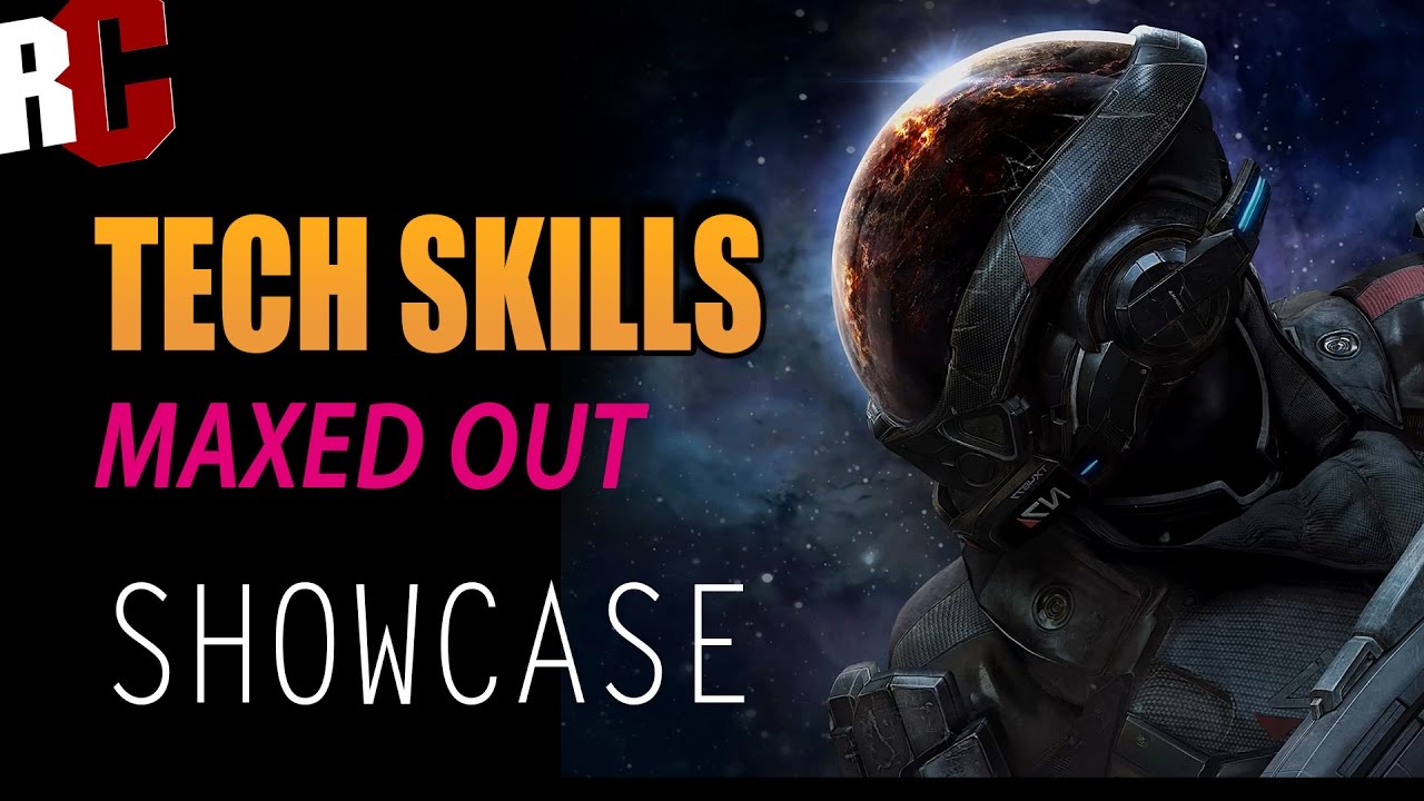 Mass Effect Andromeda - All Tech Power Skills Showcase (Maxed Out Skills)