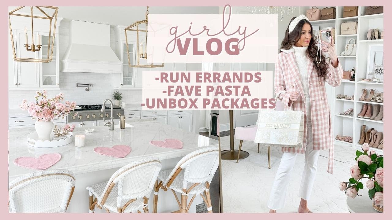 Girly Winter Vlog | Home Decor Haul, Unboxing, + Cook with me!