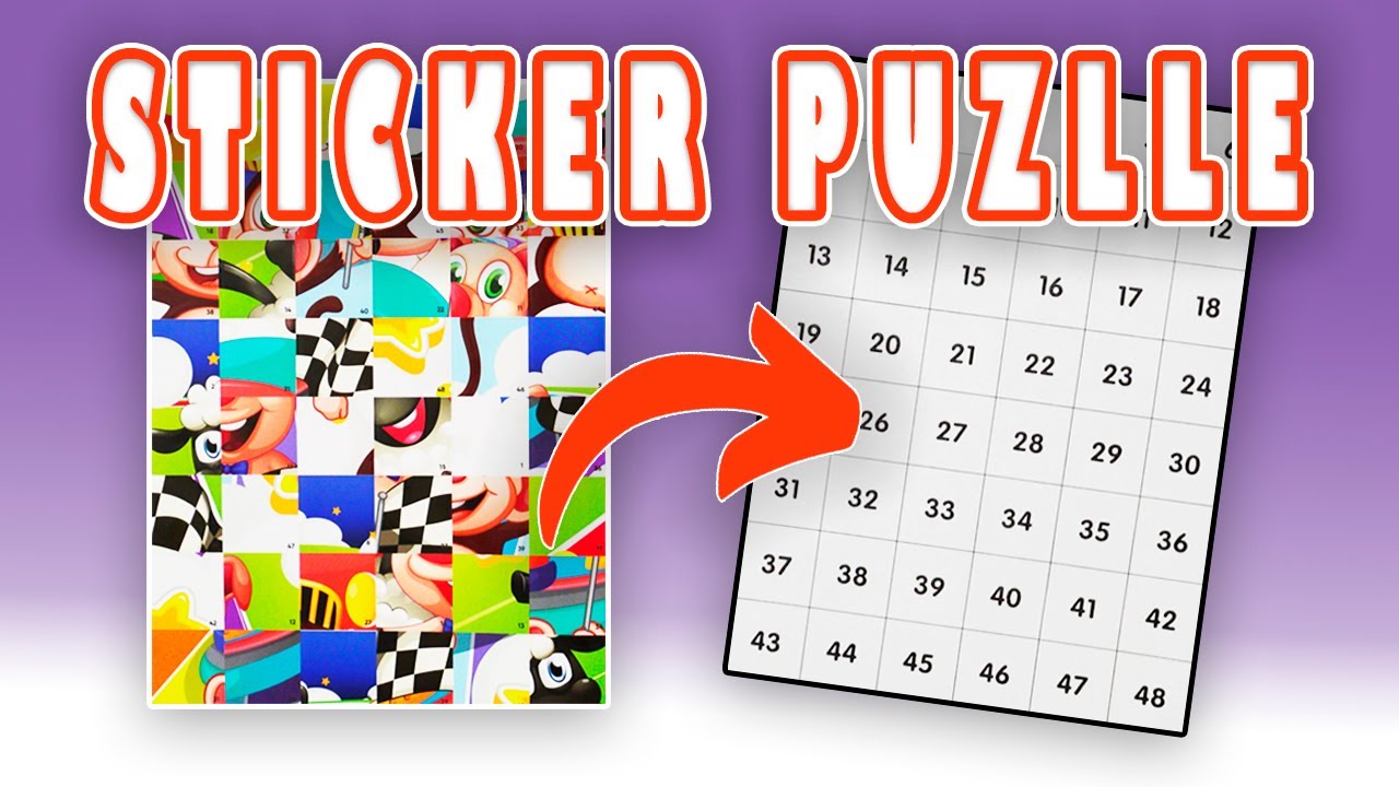 ANIMALS STICKER PUZZLE | FUN STICKER ACTIVITY FOR KIDS