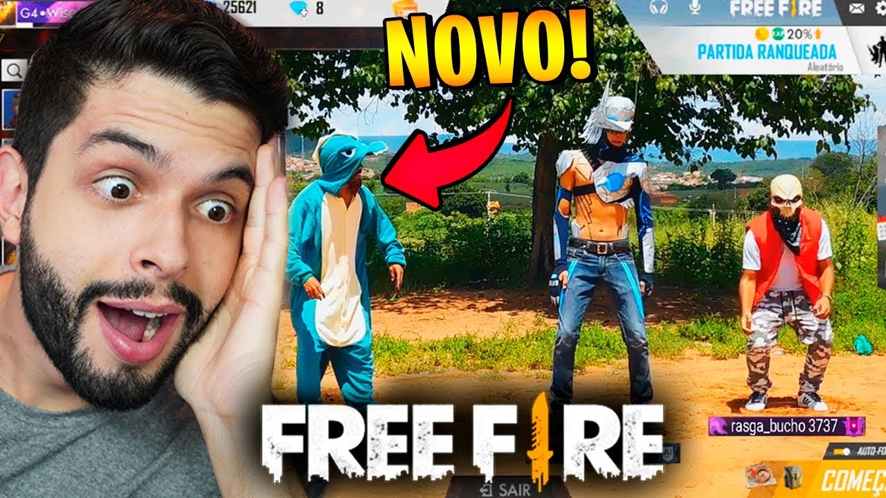 ELES SE SUPERARAM!!! REAGINDO MELHOR FREE FIRE NA VIDA REAL!!!