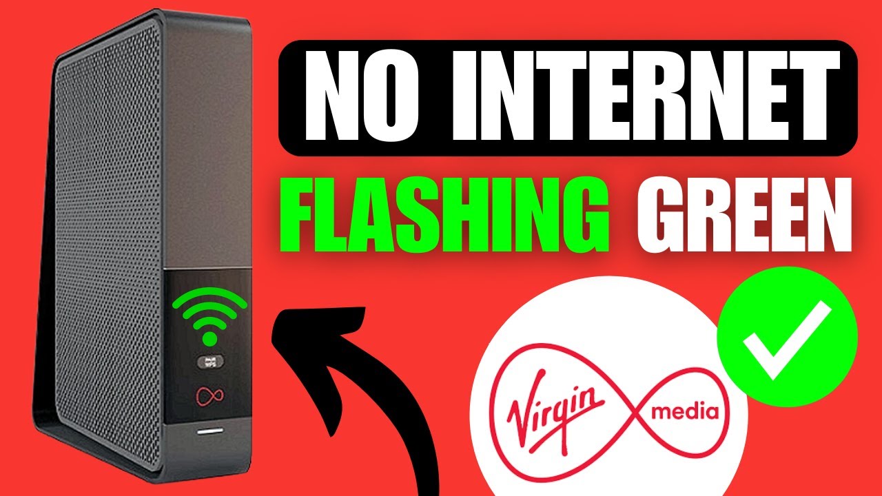Как исправить мигающий зеленый индикатор Virgin Media Hub (нет подключения к Интернету)