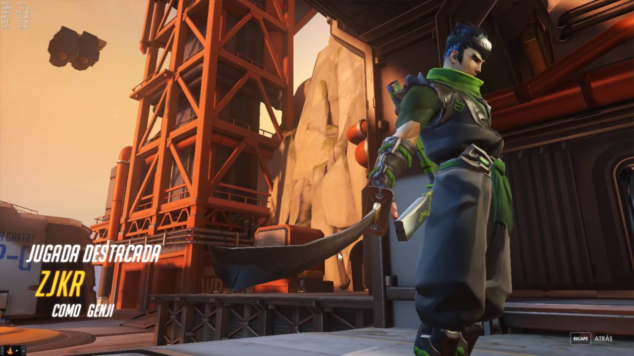Overwatch zJkR Quadra Kill Genji