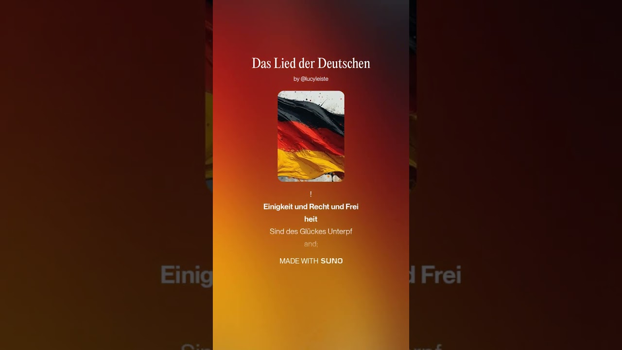 Das Lied Der Deutschen #deutsch #new #lyric #song #music #musik #musikentdecken 