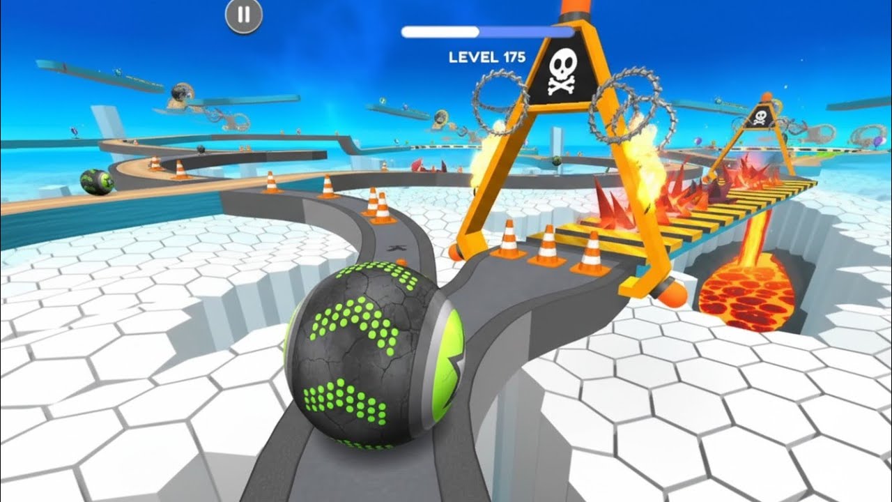 Going Balls Master 3D just ranked a more interesting race with ASMR level walkthrough run 