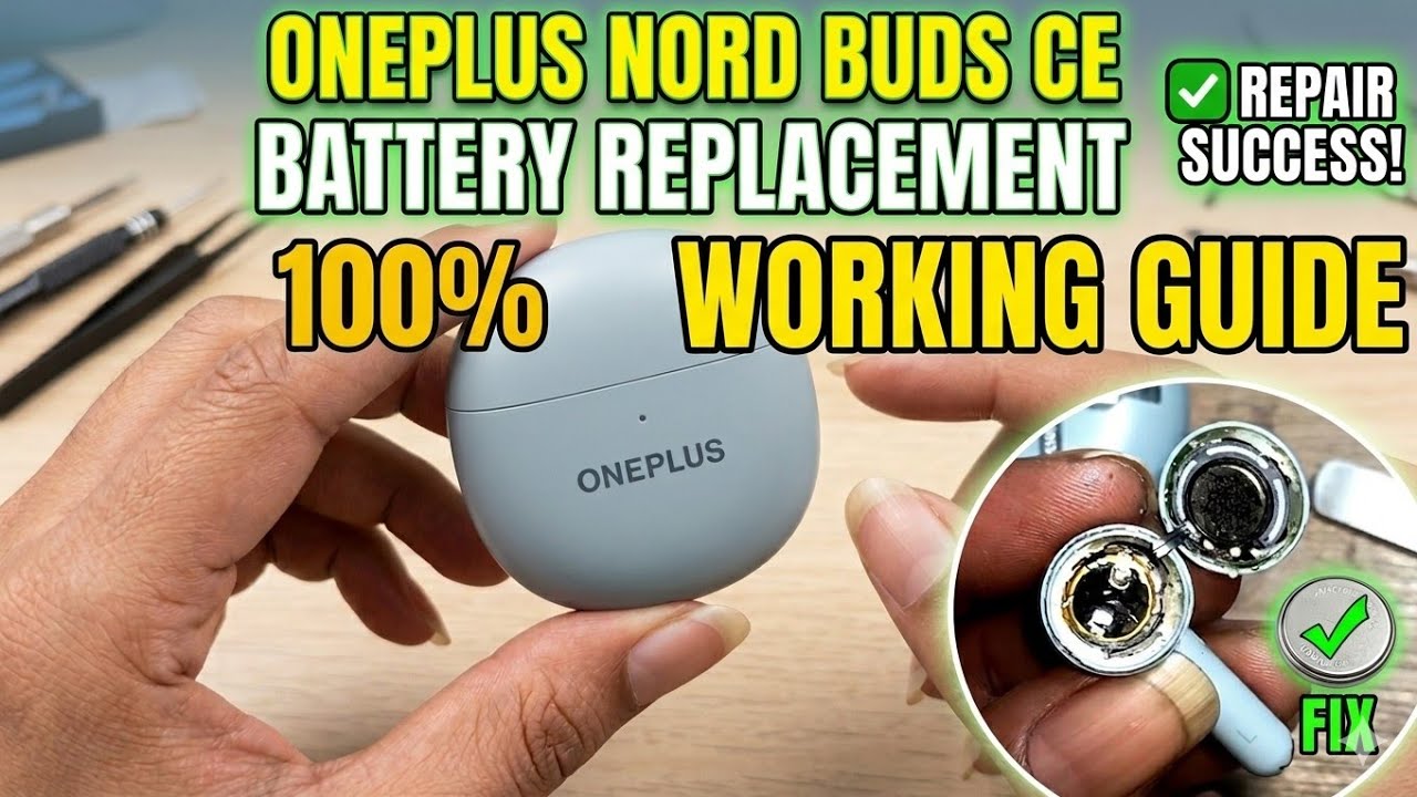 OnePlus Nord Buds CE Truly Battery Replacement | How To Change OnePlus Buds Battery | Buds Repair