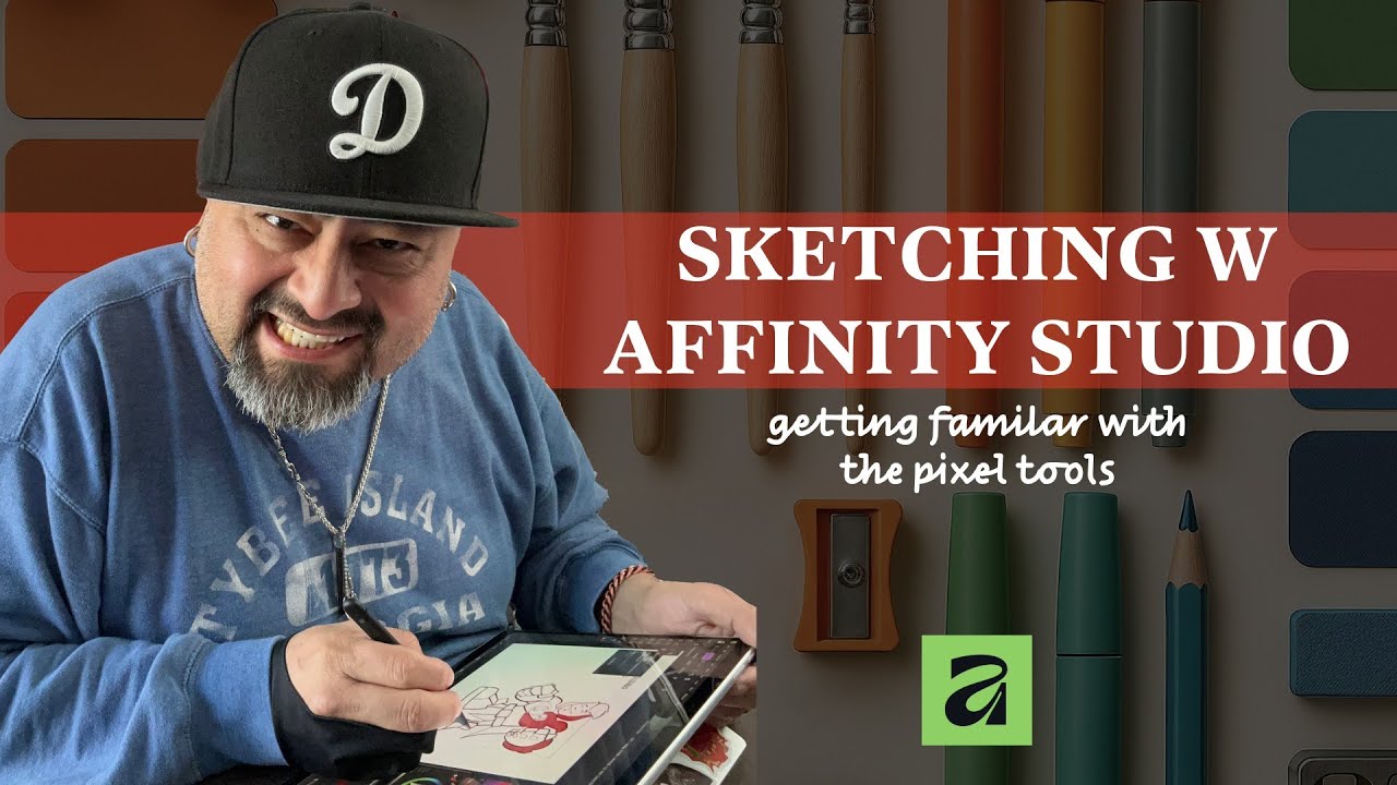 Sketching with @Affinity Studio on the @Surface Pro 11 @Snapdragon