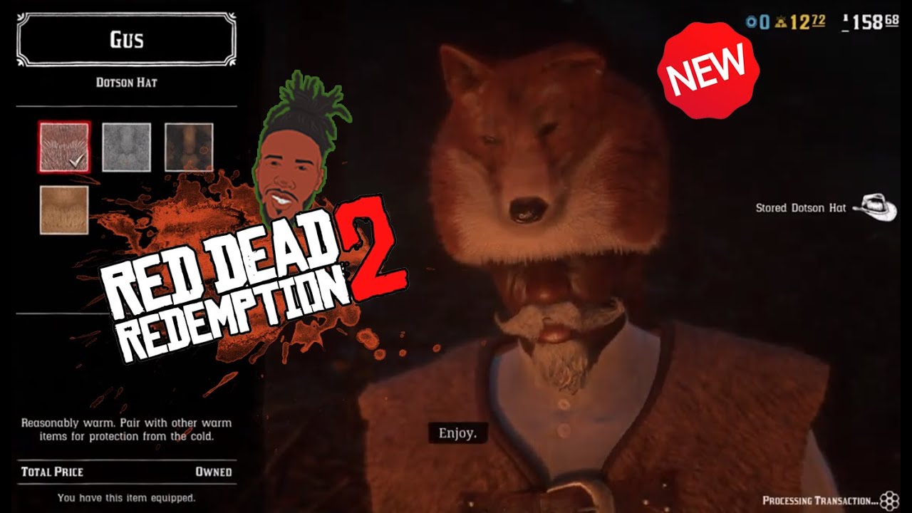 HOW TO GET THE NEW FOX HAT FROM GUS | RED DEAD REDEMPTION 2 |  ONLINE