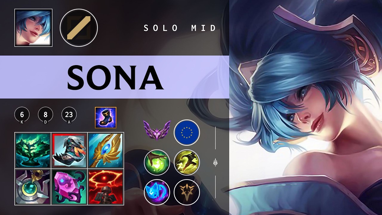 Sona Mid vs Akshan - EUW Master Patch 26.04