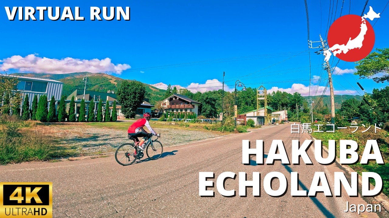 Virtual Run 4K UHD – Hakuba Echoland : Global Flavors in Japan’s Alps | Nagano, Japan