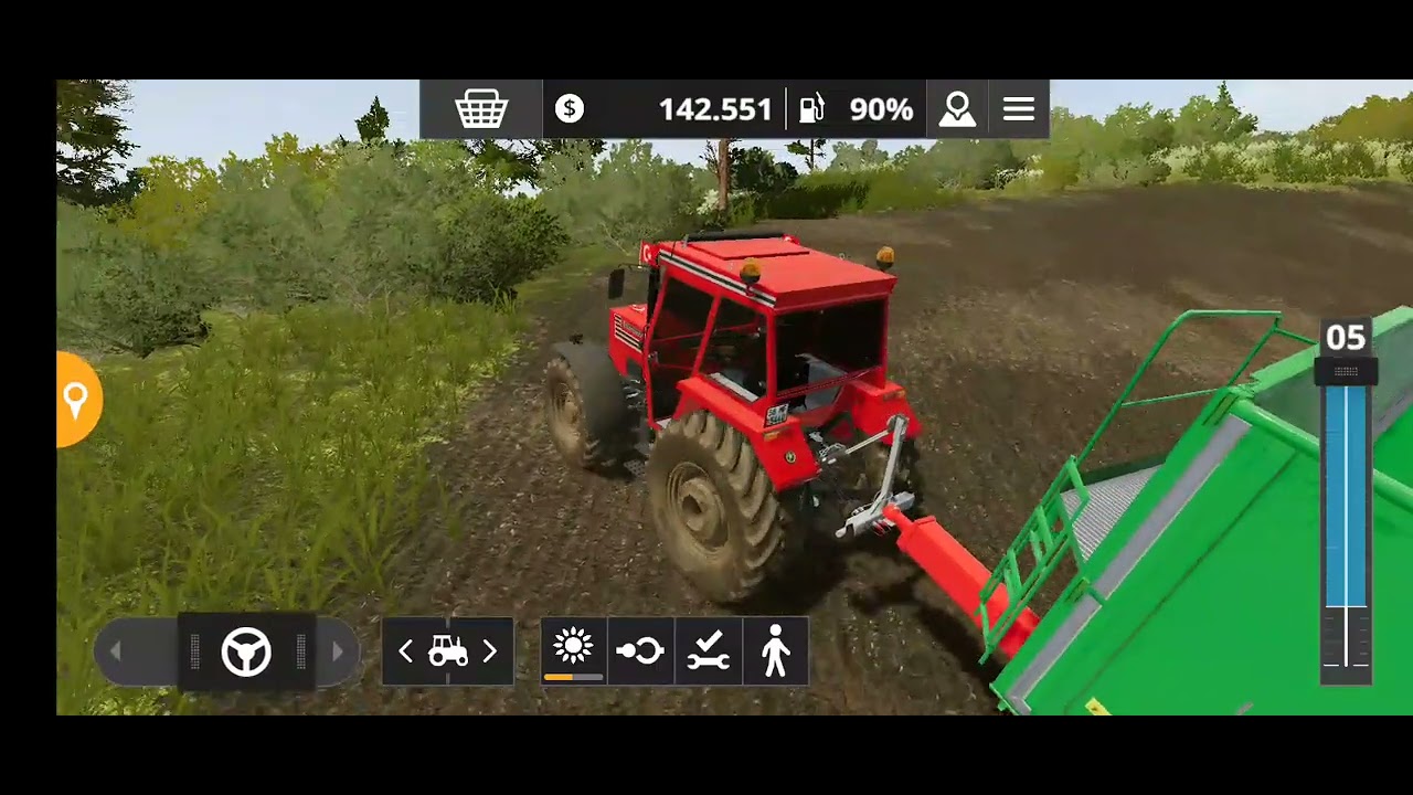 FS 20 mod MF 5450 yakıtı bitti bizde römorku Tümosanla aldık