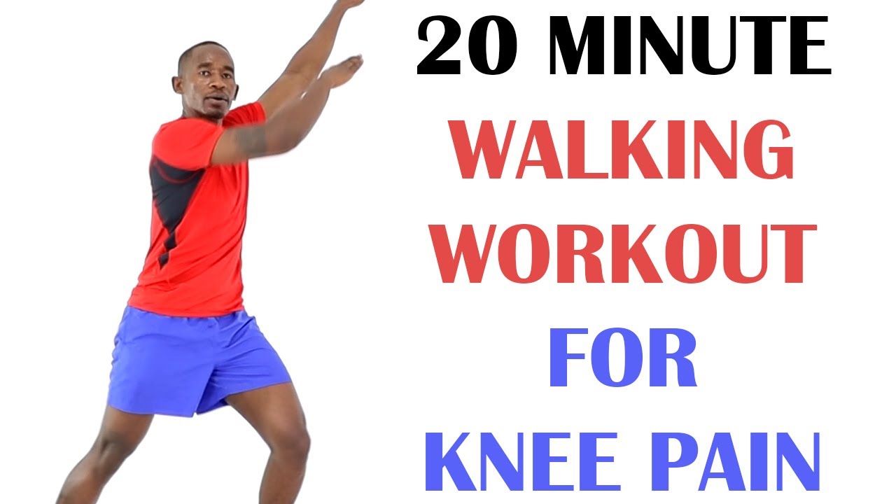 Walk at Home for Knee Pain/ 20 Minute Fat Burning Walking Workout