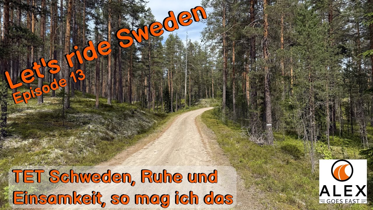 Let's ride Sweden, Schweden mit Motorrad, E 13, TET Schweden, Ruhe und Einsamkeit, so mag ich das