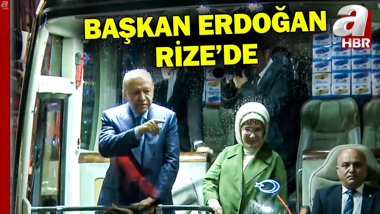 Başkan Erdoğan memleketi Rize'de! 