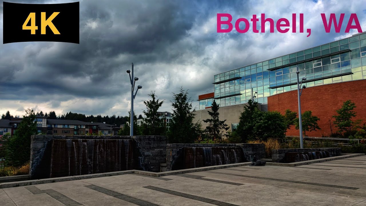 Downtown Bothell, WA Driving Tour in Summer 2022.