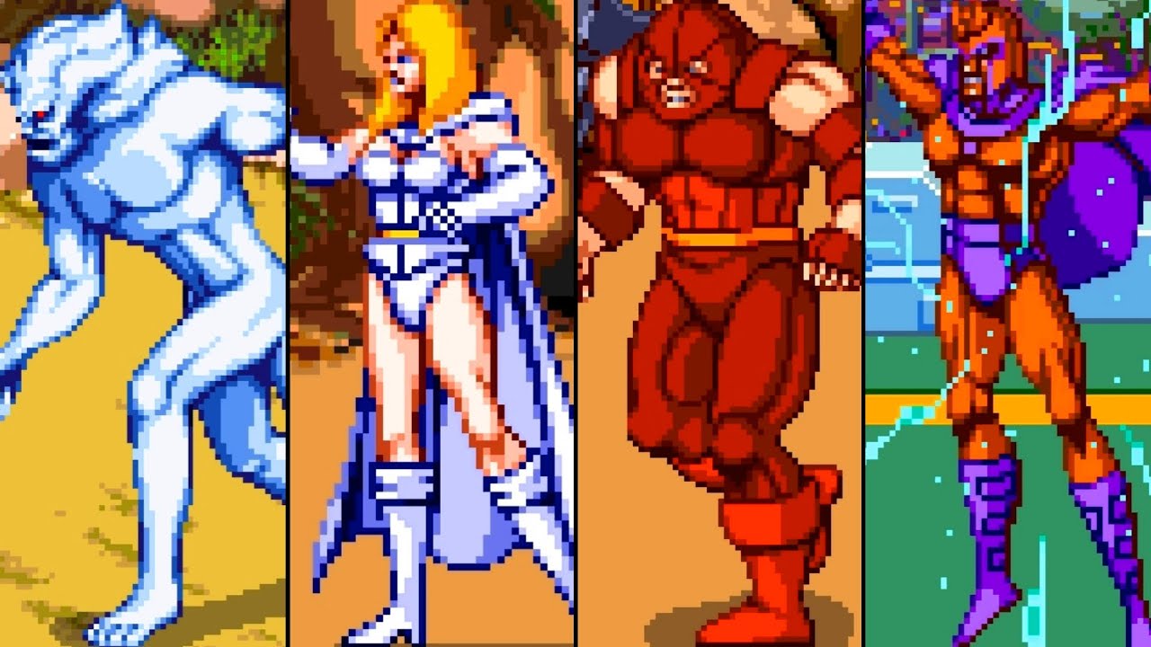 X-Men(Arcade/1992) - All Bosses + Ending 4K 60FPS