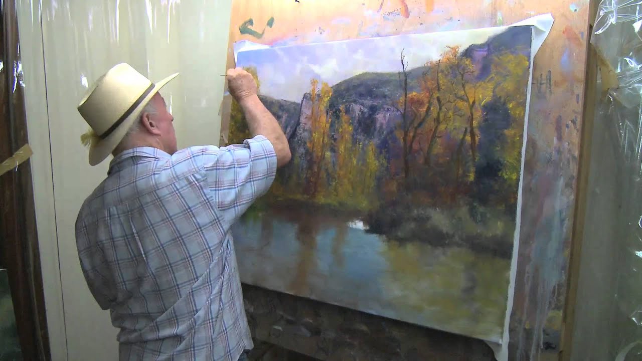 Speed Painting - 'Charge' Oil on Canvas by Robert Hagan