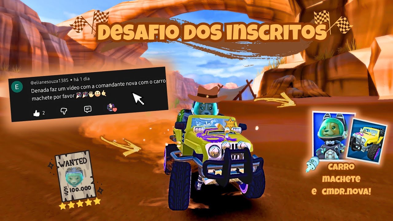 DESAFIO DOS INSCRITOS: COMANDANTE NOVA+MACHETE🚗🔥part.3 #bbracing2 #cmdrnova #brasilbeachbuggyracing2