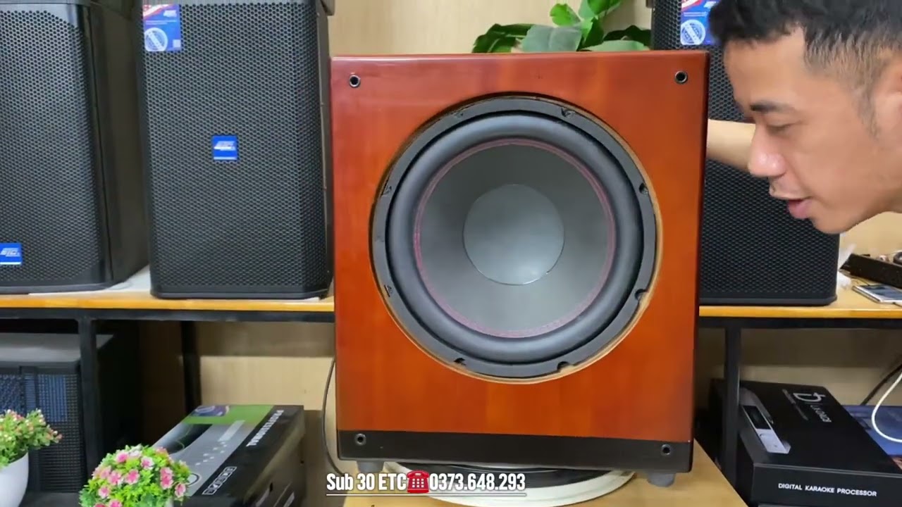 Sub điện Bass 30 ETC.Giao diện đẹp,Chất âm cực đỉnh,dễ dàng sử dụng,không lo công suất.