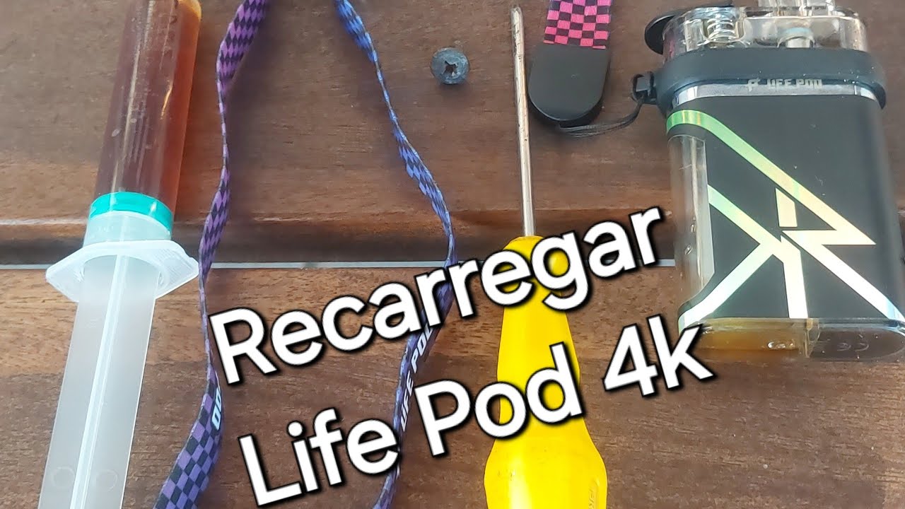 Life Pod 4K tutorial de como recarregar - pods vapes refil PT BR