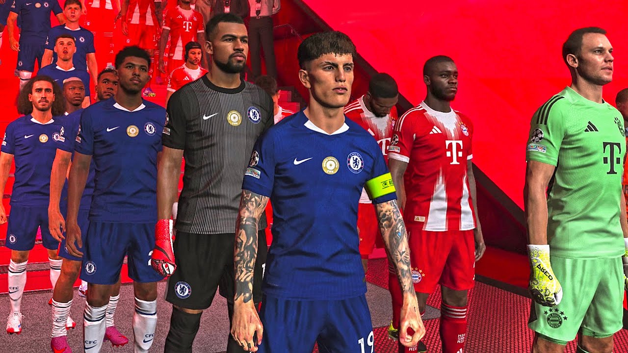 Bayern Munich vs Chelsea ft GARNACHO , JACKSON | UEFA Champions League 25/26 | Gameplay