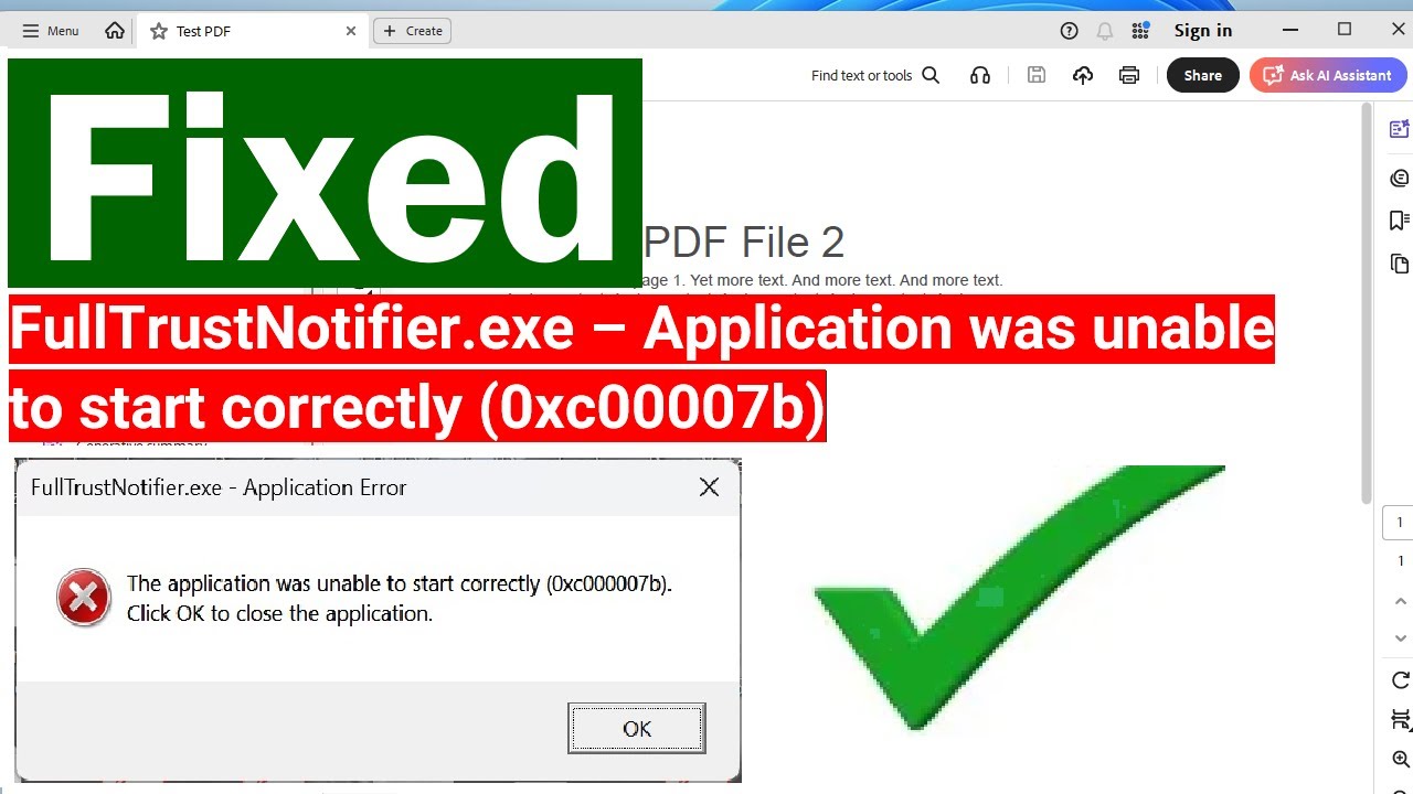 Как исправить ошибку FullTrustNotifier.exe – Приложение не удалось запустить корректно (0xc00007b)