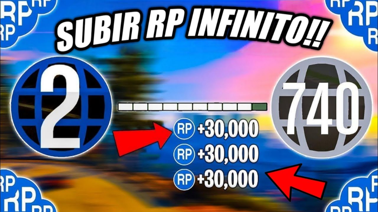 COMO SUBIR NIVELES MASIVO 15.000 RP CADA 1MIN - RP INFINITO en GTA 5 Online