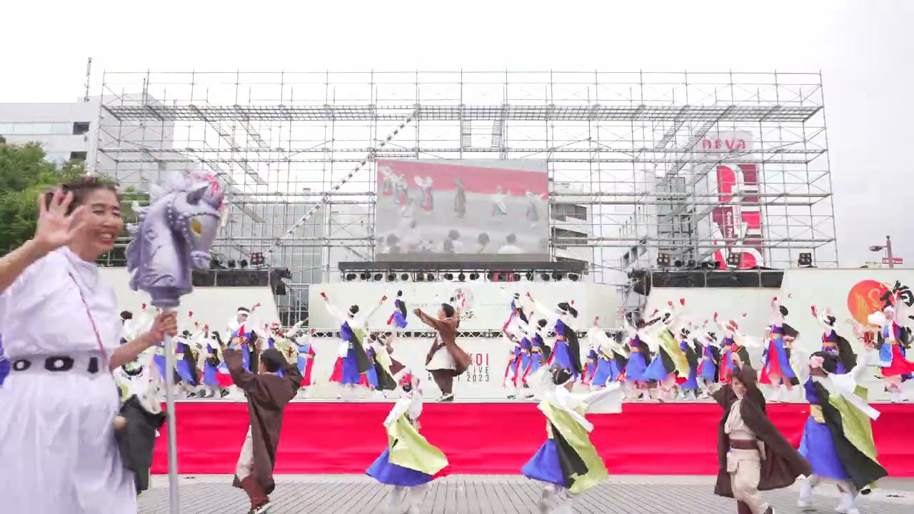 [4K] り組（高知県理容生活衛生同業組合）　高知よさこい祭り 2023 本祭1日目