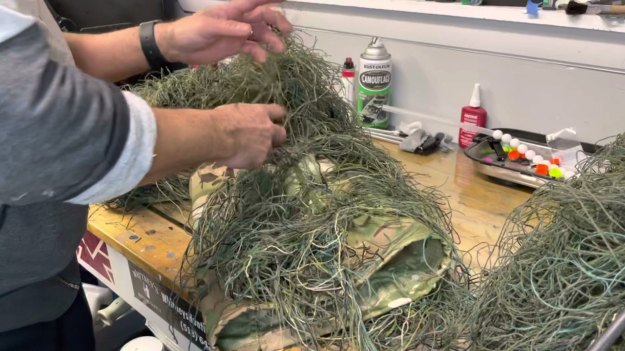 Ripstop viper hood end ghillie thread.