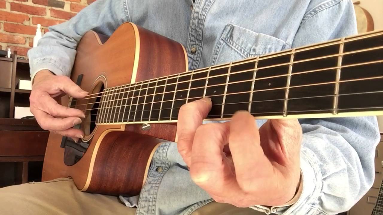 Buckets of Rain - dropped D arrangement- tutorial take 2
