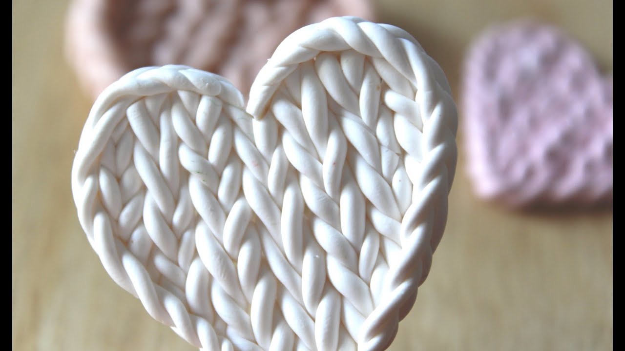 Faux Knitted Pattern: Polymer Clay Tutorial