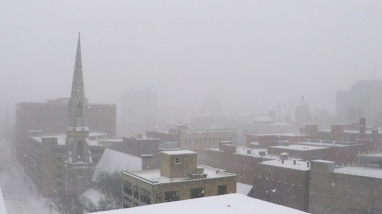 Winter Storm Stella blankets Syracuse, NY, in snow