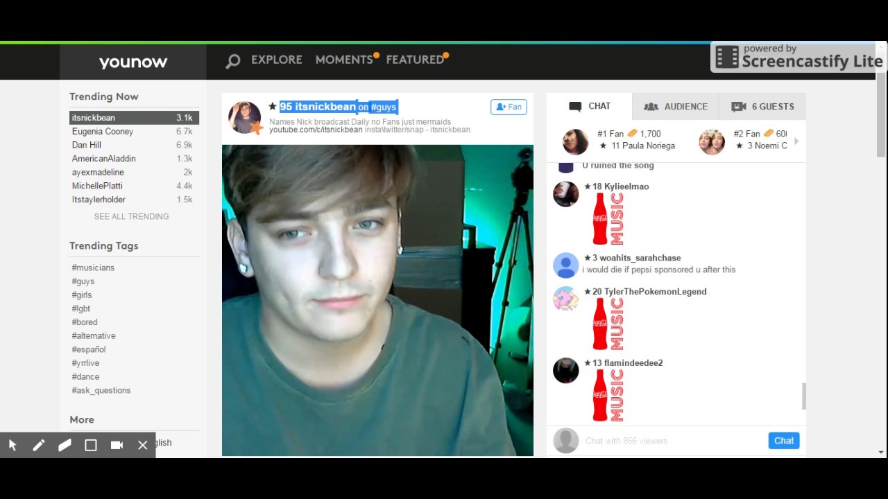 95 itsnickbean  on #guys