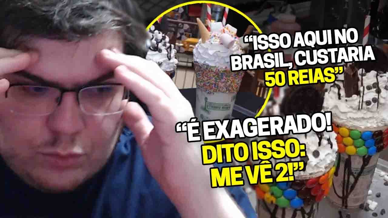 CASIMIRO REAGE: MILKSHAKE MONSTRO COREANO - A BRINCADEIRA FICOU SÉRIA! | Cortes do Casimito
