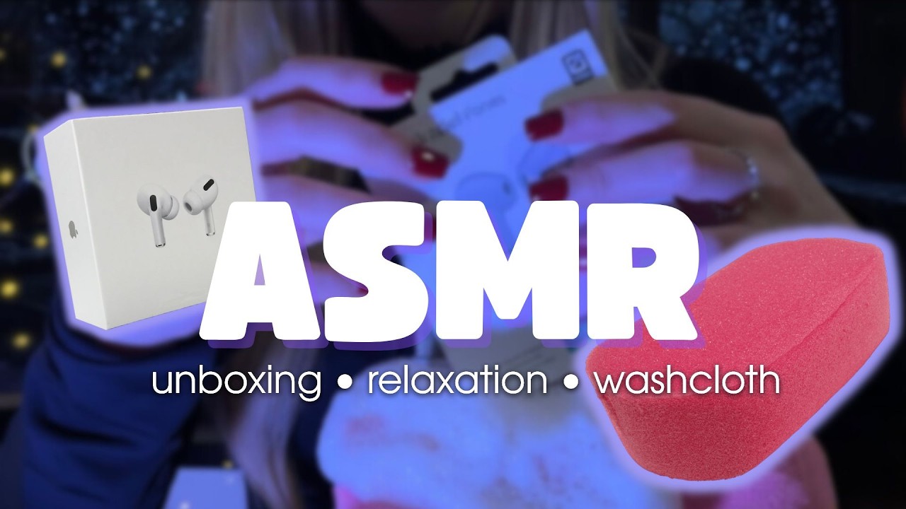 ASMR Unboxing Experience 📦 Soft Tapping, Relaxing Sounds, Washcloth