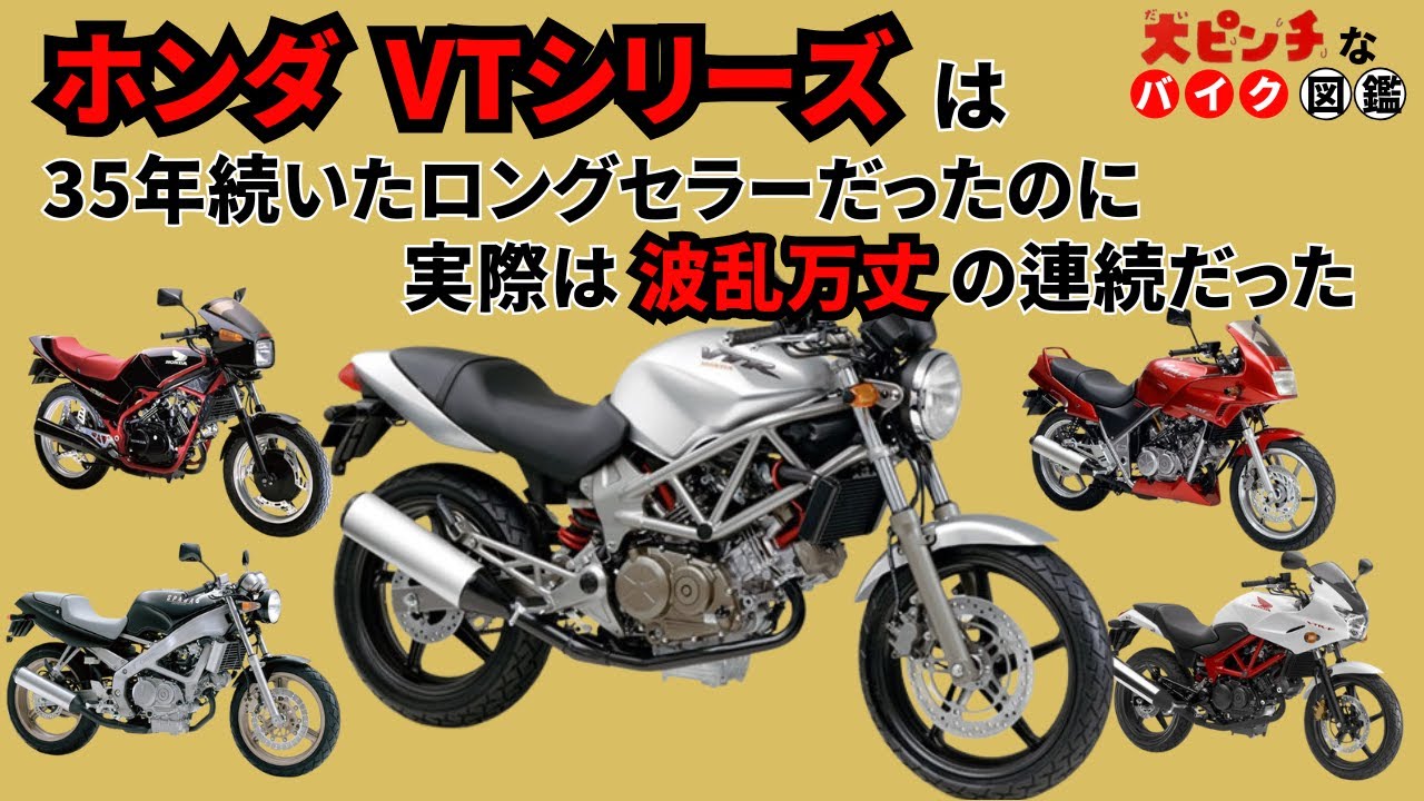 [波乱万丈の35年間]ホンダのVTシリーズが大ピンチすぎる!![大ピンチなバイク図鑑]