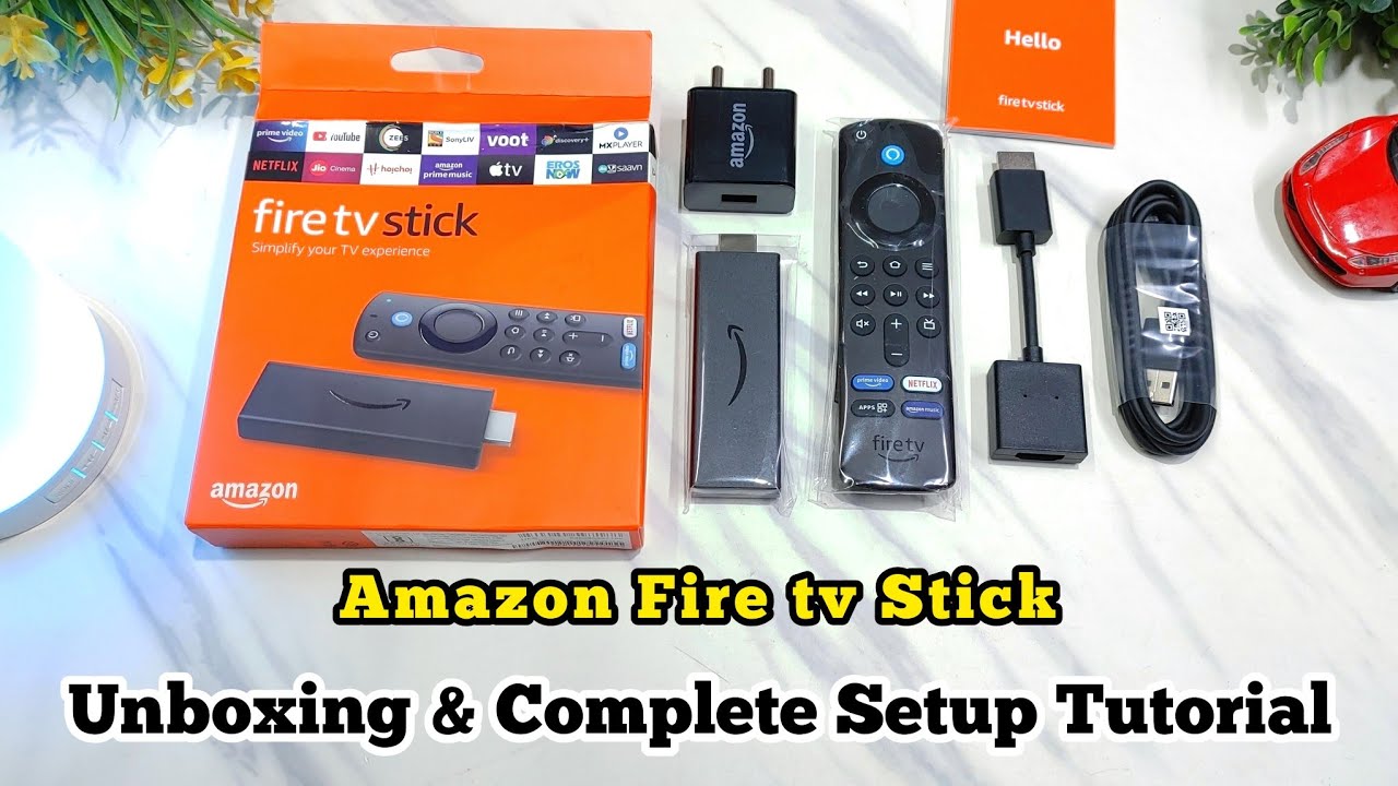 Amazon firetv Stick Complete Setup tutorial & unboxing video