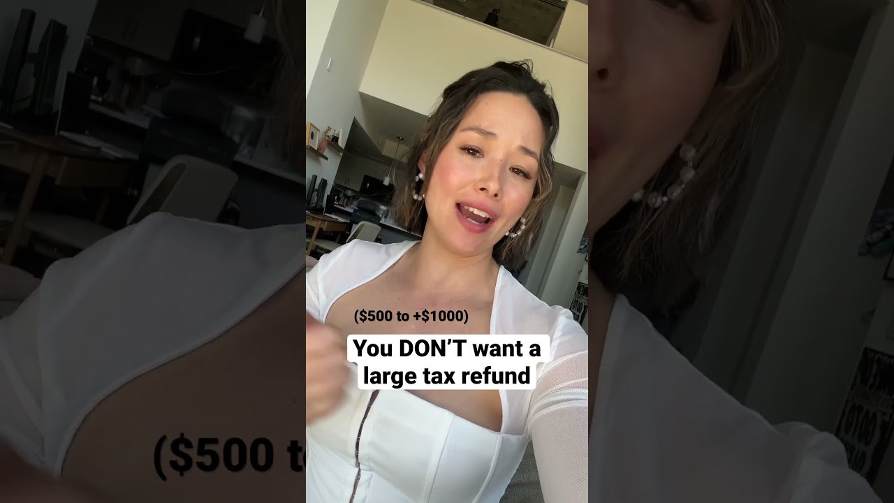 Getting $1000 tax refund isn&rsquo;t a flex. Adjust your tax withholding and keep your money