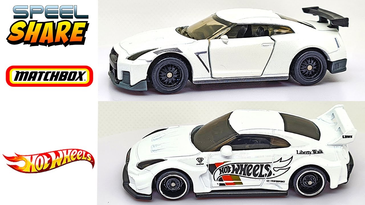 Matchbox Collectors Nissan GT-R Nismo R35 and Hot Wheels LB-Silhouette Works GT Nissan 35 GT-RR Ver2