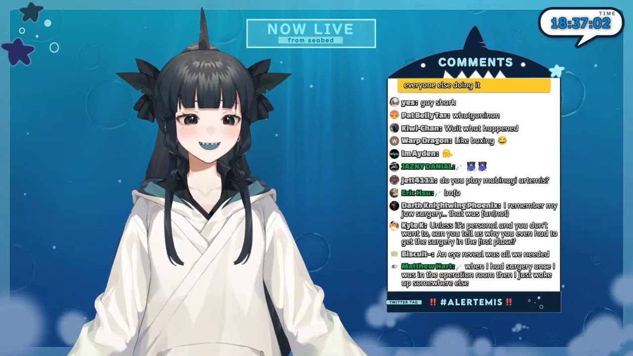Artemis recalls her surgical experience [Artemis of the blue/Vtuber][English]