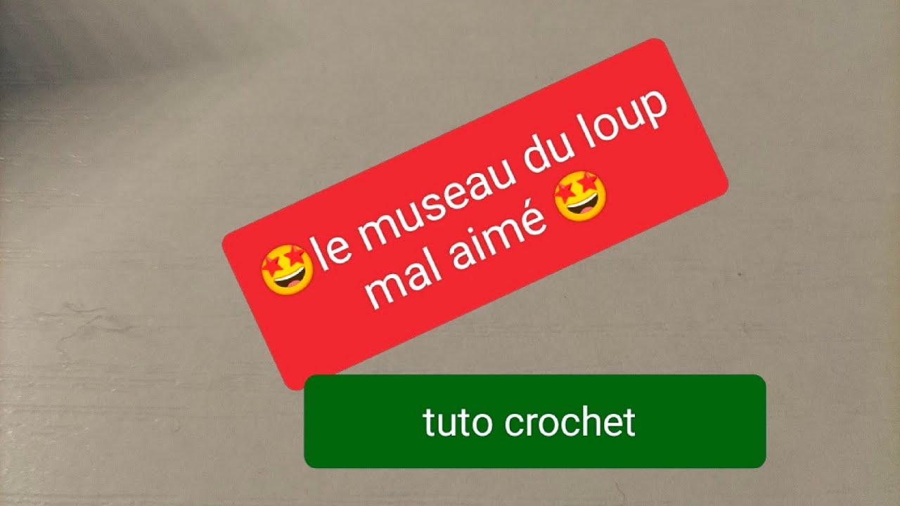 Tuto crochet pas a pas 🤩Le museau du loup mal aime 🤩#tutocrochet #amigurumiscrochet 