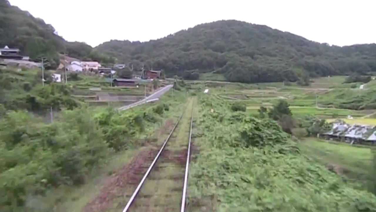 津山線(5倍速)　津山→岡山　前面展望