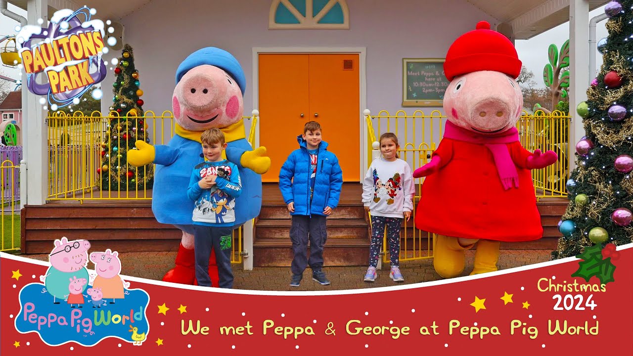 Meet Peppa and George this Christmas at Peppa Pig World (Dec 2024) [4K]
