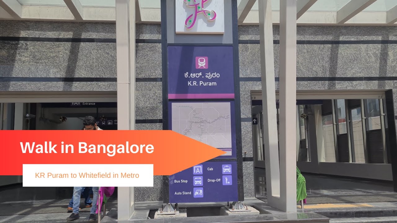 4K Metro ride in Bangalore, India 2023 | Namma Metro Purple Line | IT Corridor Route