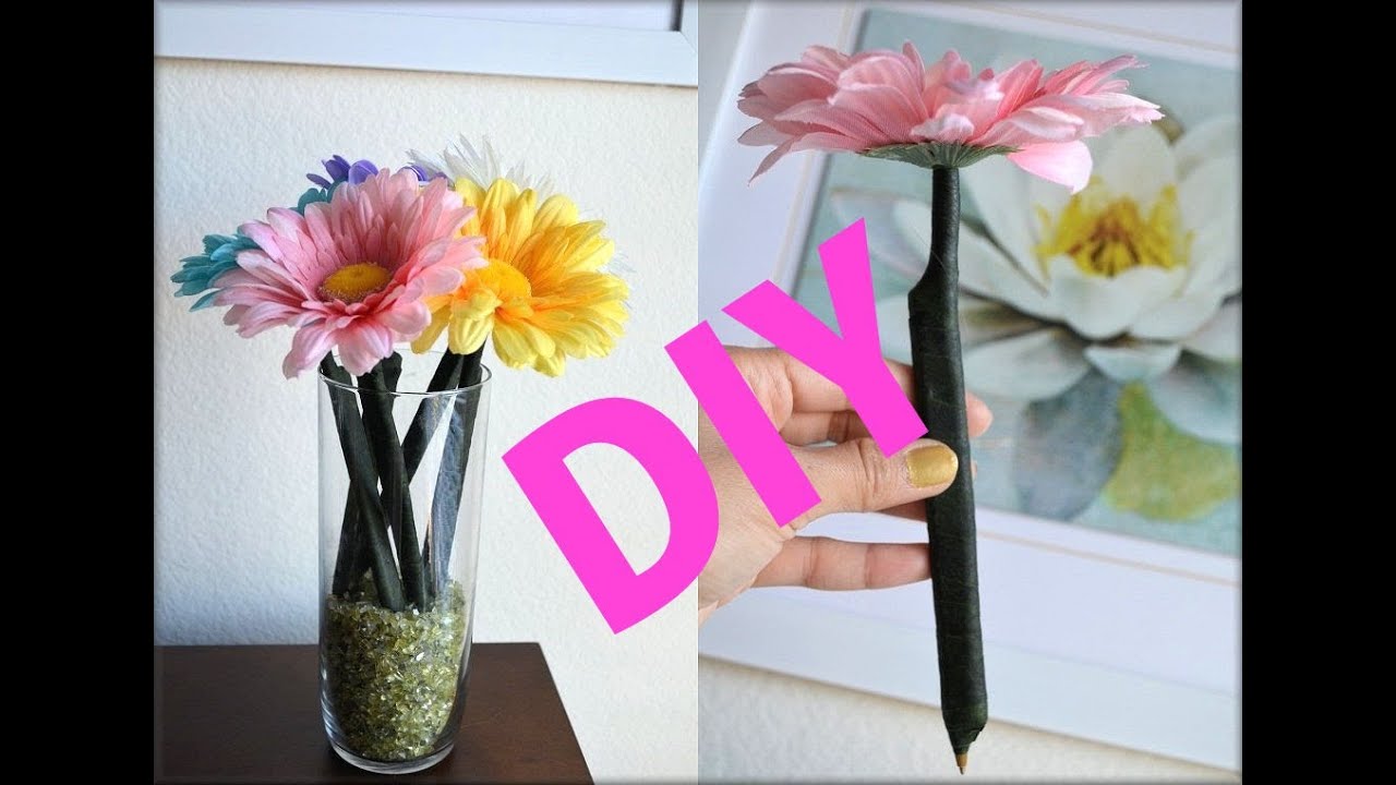 DIY ROOM DECORATION FLOWER PENS (GIFT IDEA) - AprilAthena7