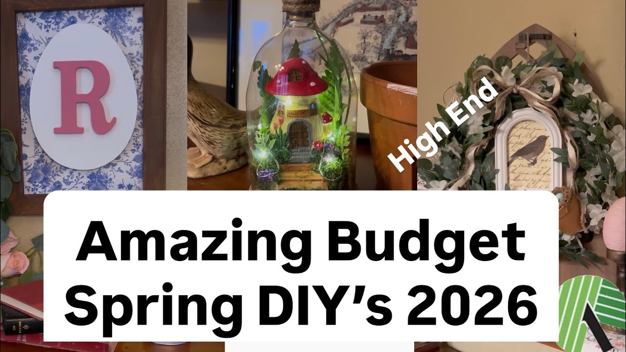 High End Budget Friendly Spring Decor DIY’s