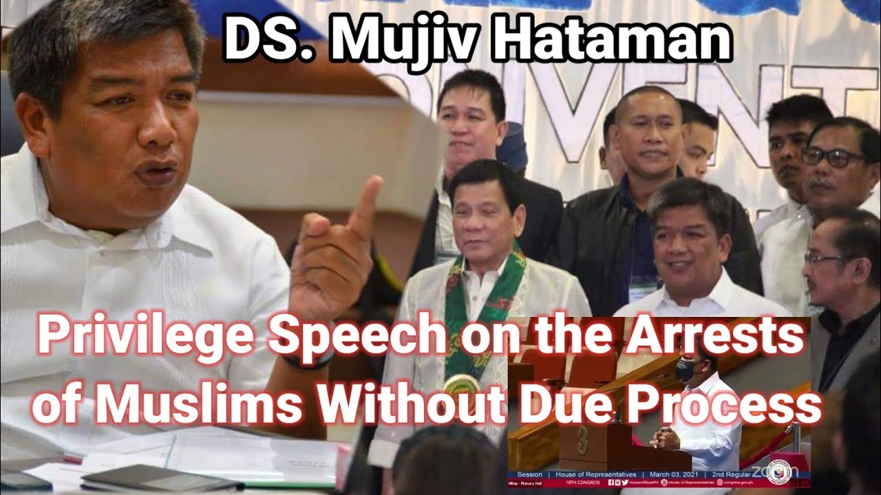 DS. Mujiv Hataman-Privilege Speech on the Arrests of Muslims Without Due Process
