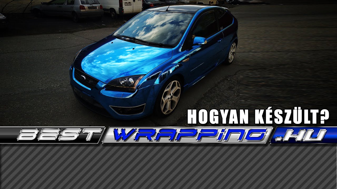 Ford Focus ST autófóliázás: TeckWrap Light Blue CHM17E autó fóliával