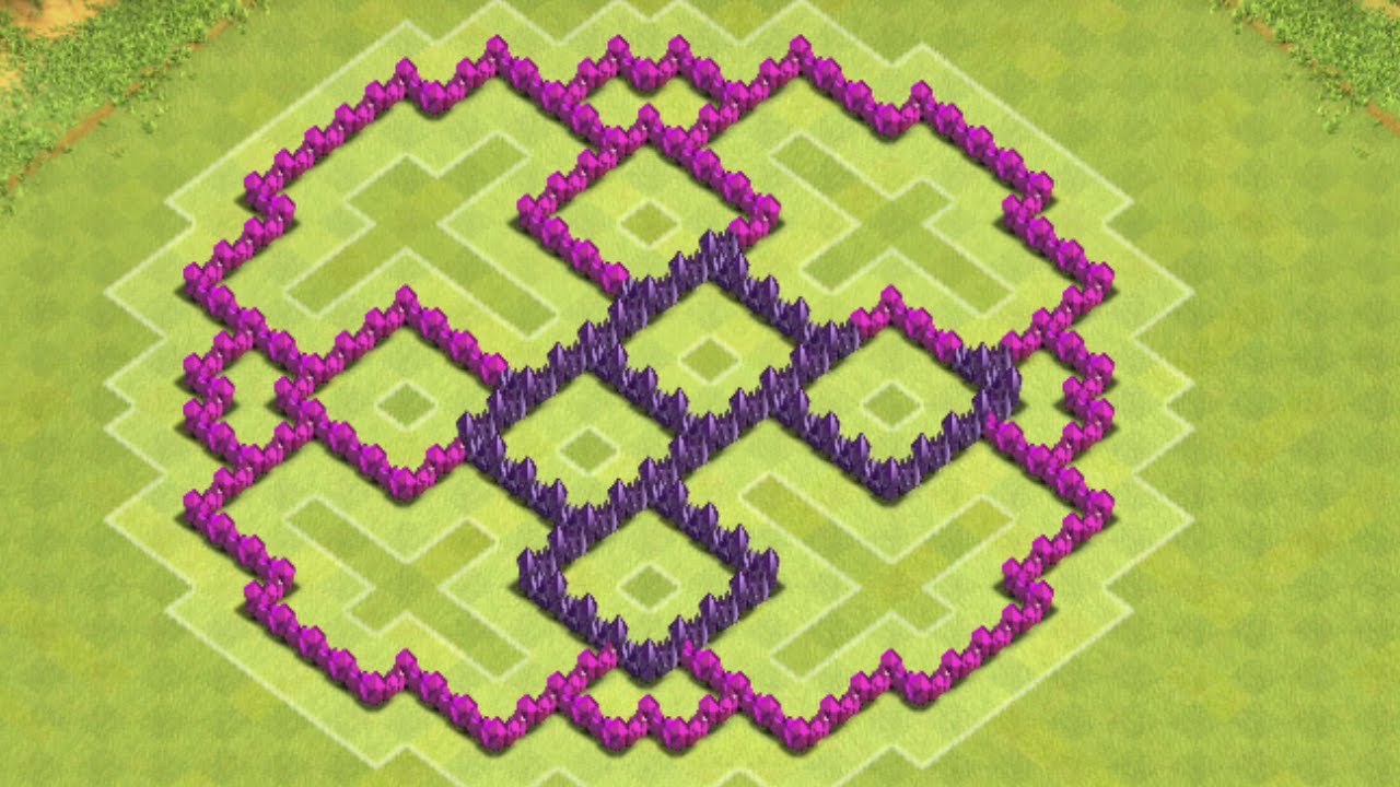 Clash Of Clans - Best Town Hall 7 Farming Base ( th7 ) !! ( The Ring) Speed Build 2014