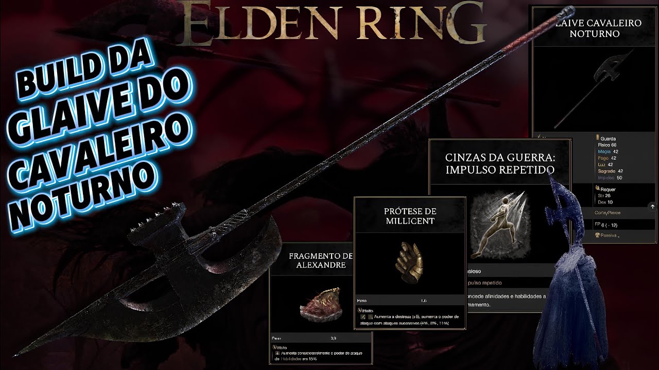 Build da GLAIVE DO CAVALEIRO NOTURNO em ELDEN RING - MONTANDO DO ZERO!