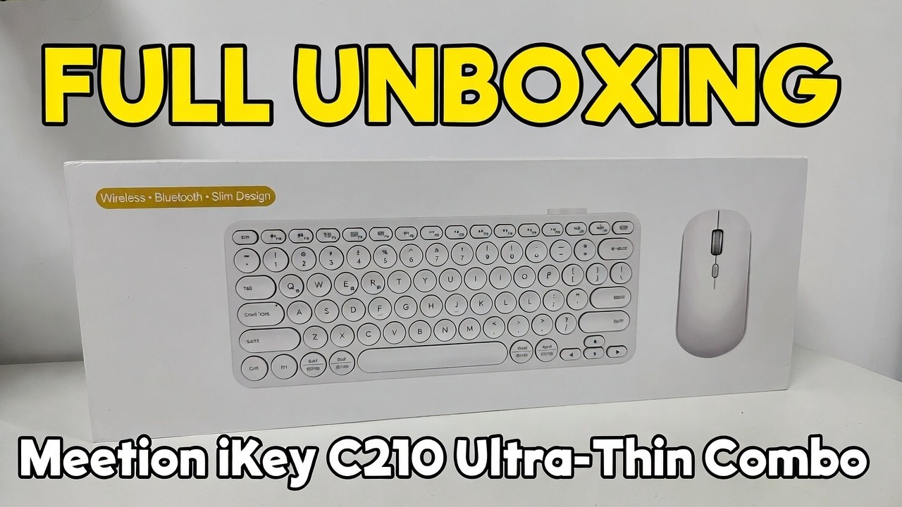 Meetion iKey C210 Wireless Ultra-Thin Keyboard & Mouse Combo – Full Unboxing